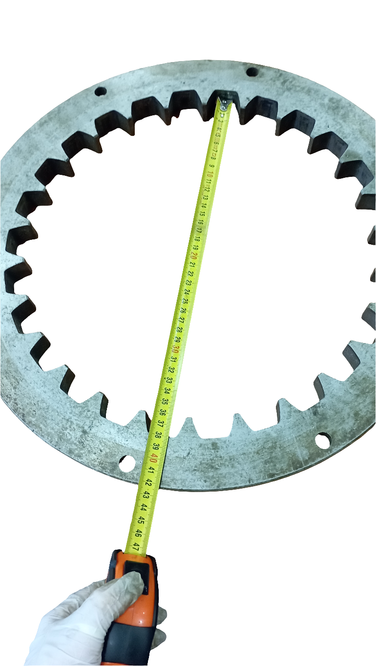 Flangia accoppiamento giunto fra invertitore e motore
