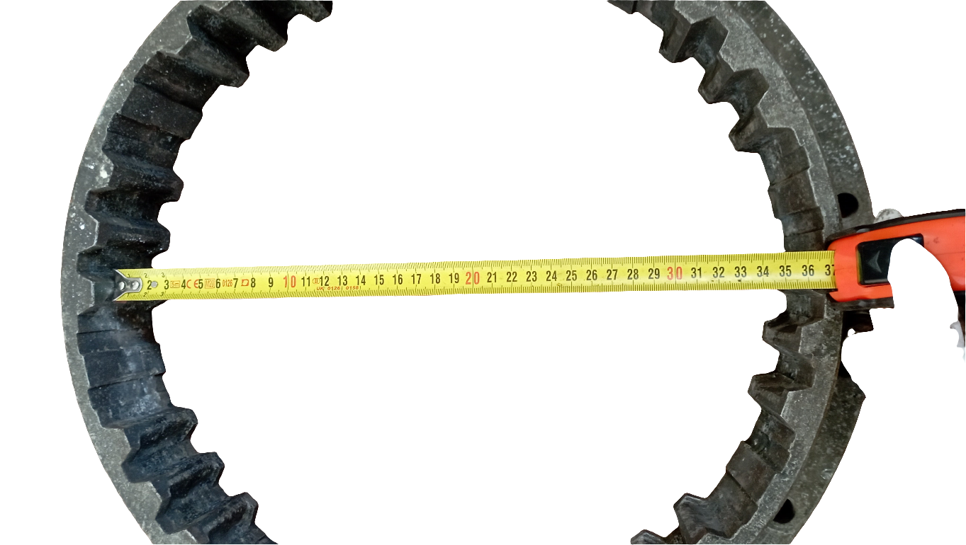 Flangia accoppiamento giunto fra invertitore e motore