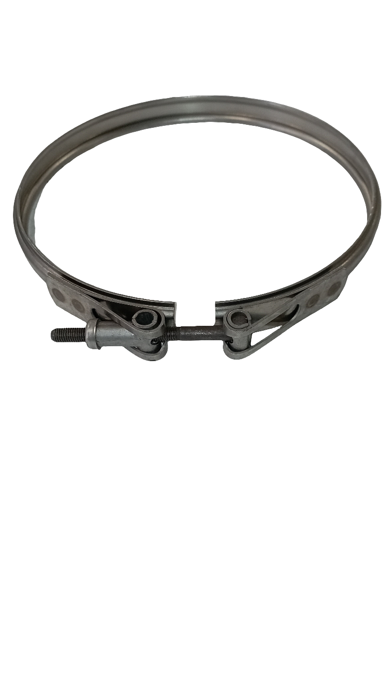 Collare in acciaio inox completo di tirante per chiusura