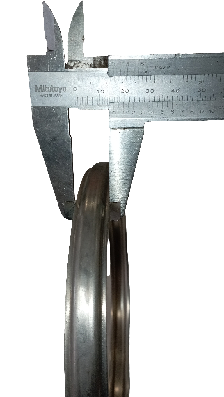 Collare in acciaio inox completo di tirante per chiusura