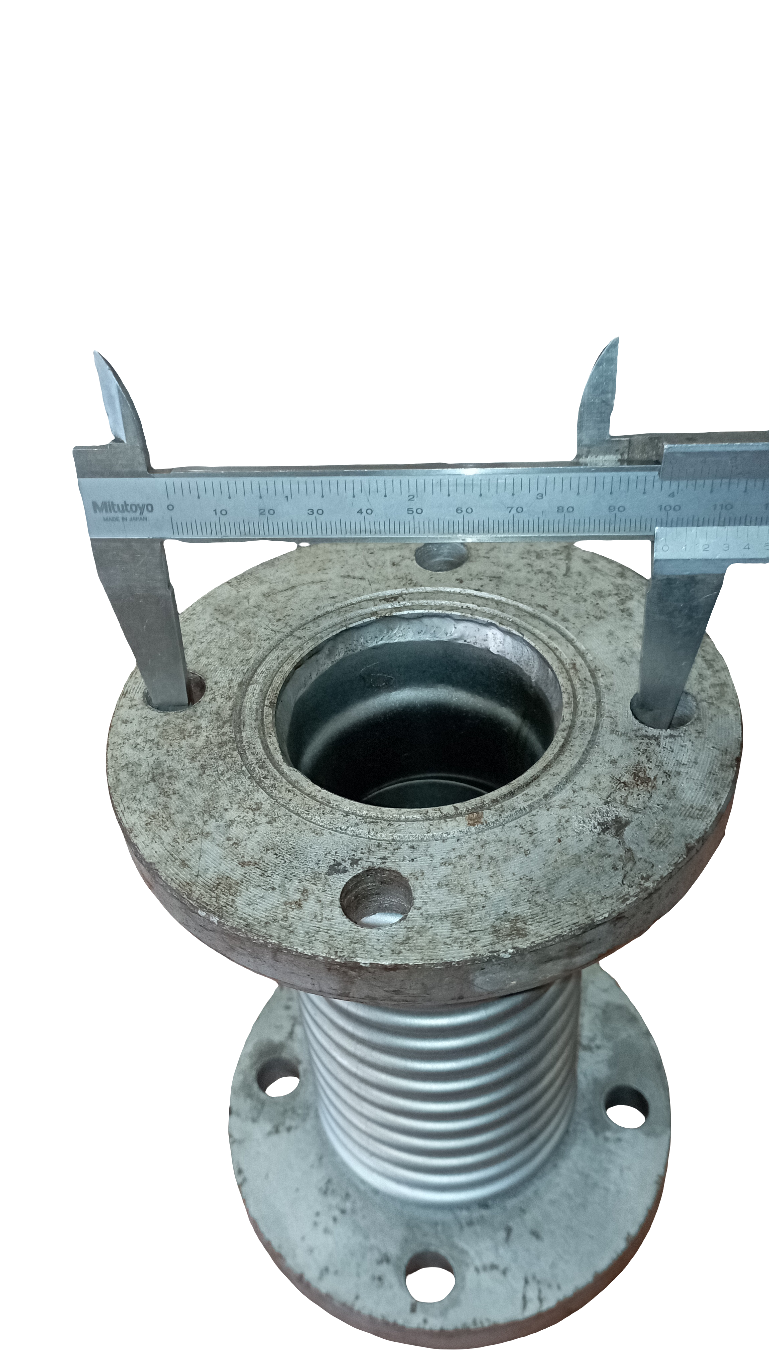 Compensatore di scarico, tronchetto di scarico in acciaio inox a 15 spire