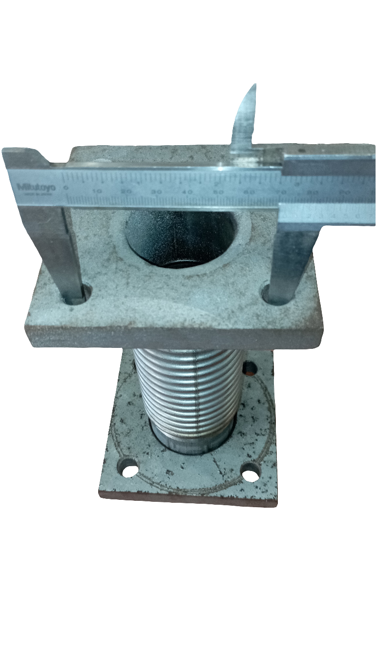 Compensatore di scarico, tronchetto di scarico a 15 spire