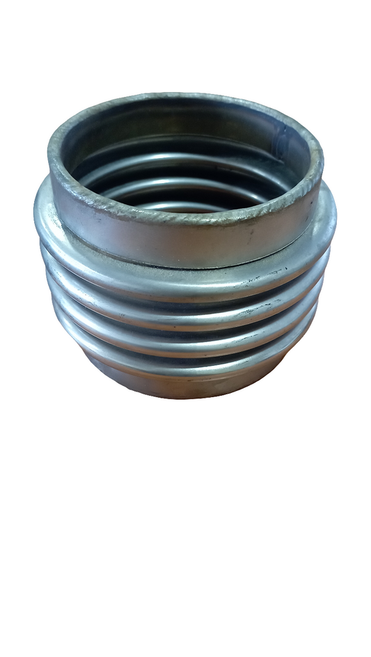 Compensatore di scarico, tronchetto in acciaio inox a 4 spire