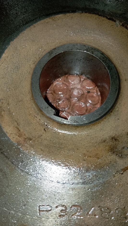 Girante in ghisa e acciaio per pompa acqua motori MWM, DEUTZ 4