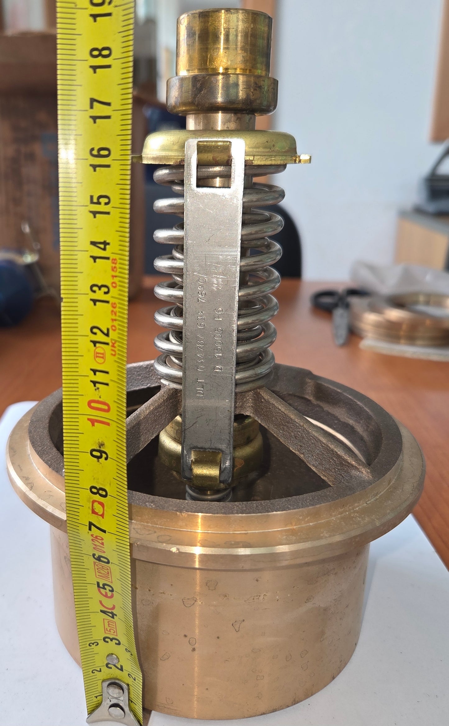 VALVOLA TERMOSTATICA ORIGINALE WARTSILA IN BRONZO DLT034787