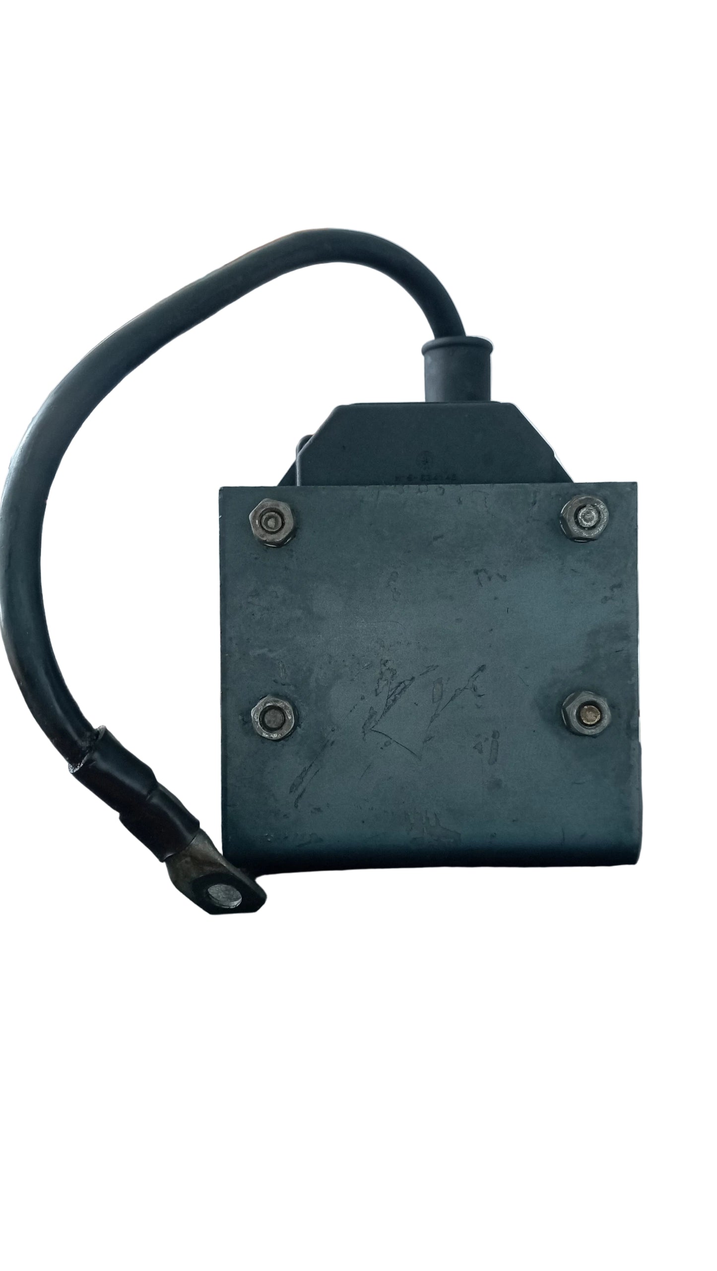 Interruttore sezionatore batteria elettrico, comprensivo di basetta di appoggio.