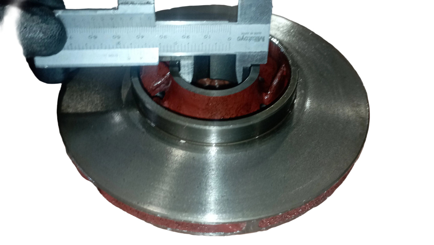 Girante in ghisa e acciaio per pompa acqua motori MWM, DEUTZ 2