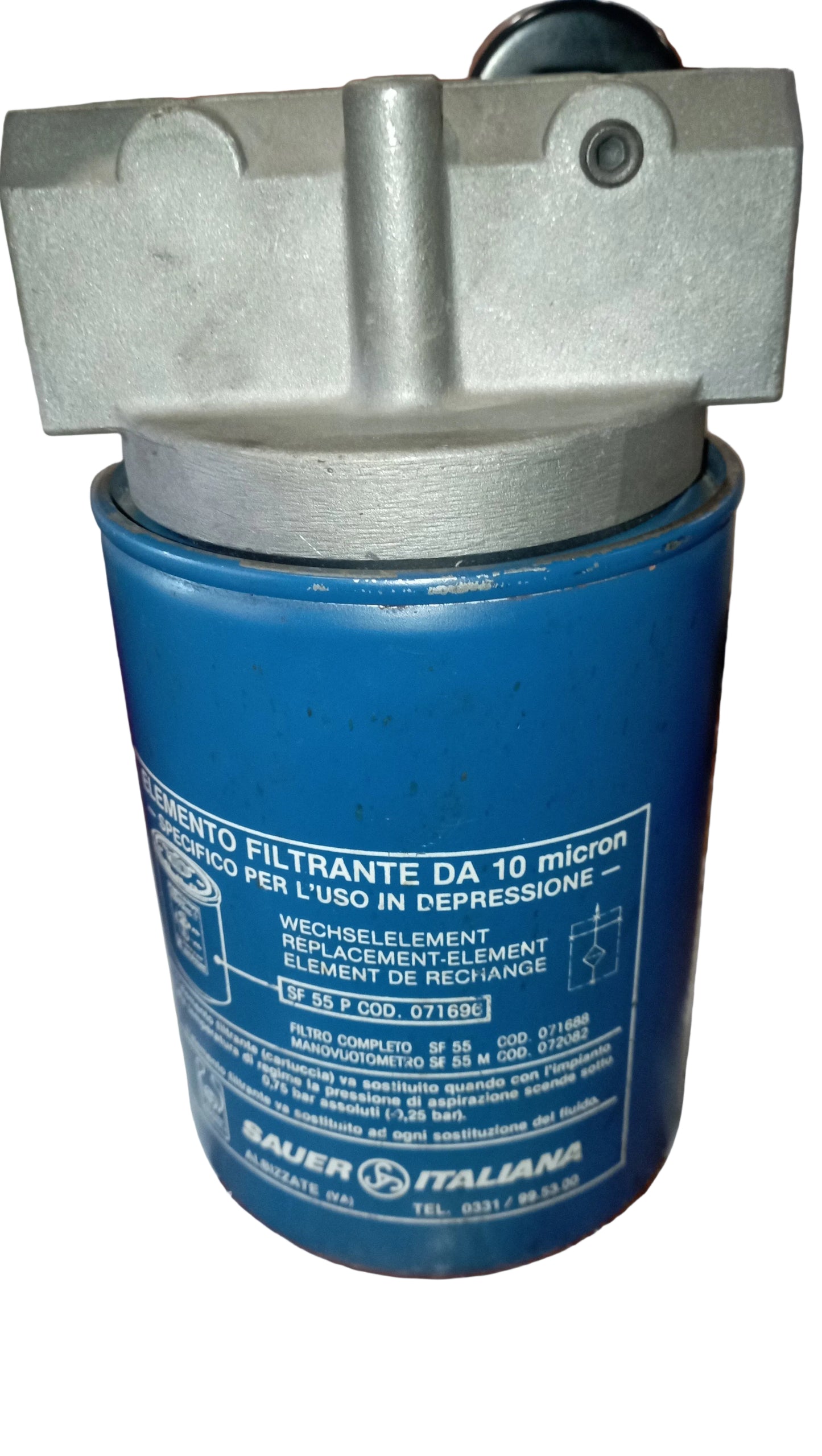 Filtro a cartuccia e manometro SAUER ITALIANA SF55P