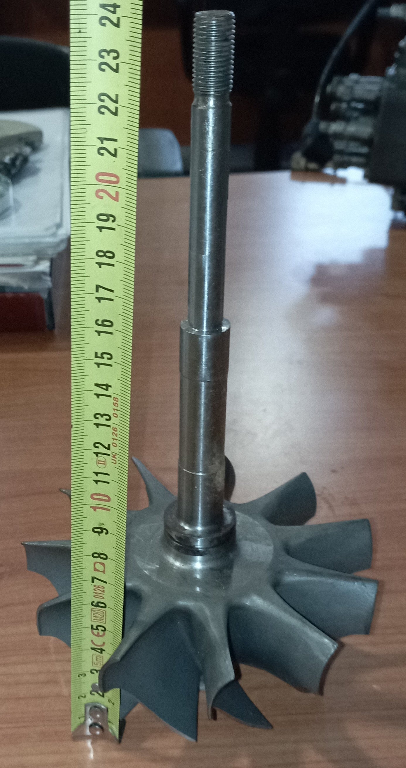 Assieme turbo Garrett girante, albero