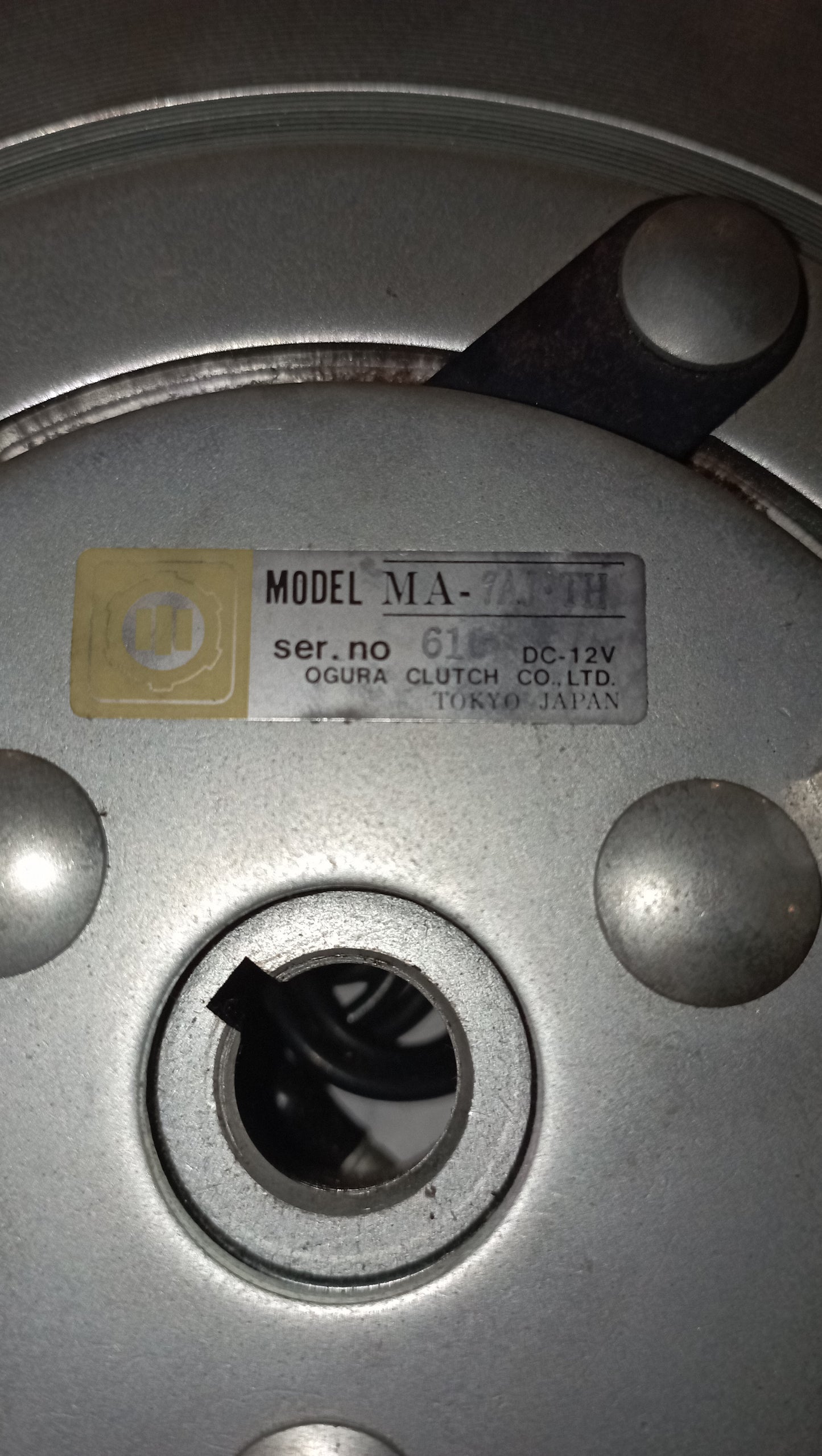 Frizione mobile elettromagnetica per pompe e compressori OGURA CLUTCH MODEL MA-7AJ-TH     DC-12V