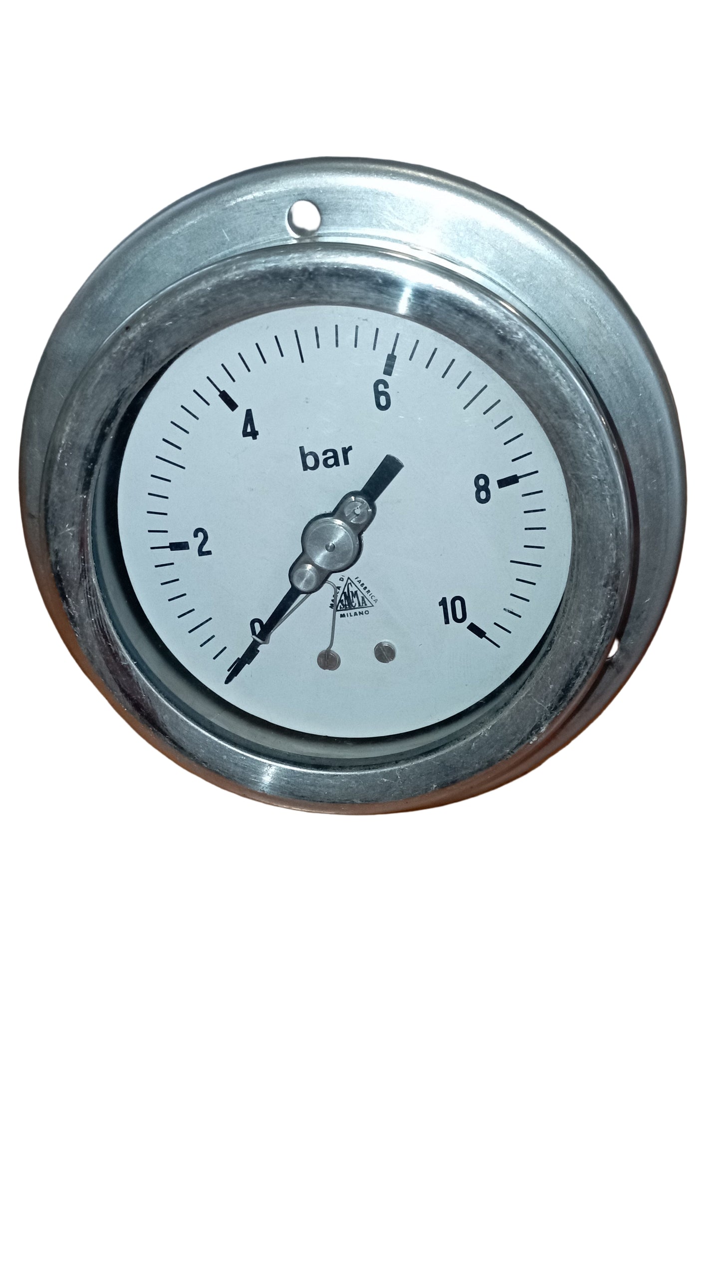 Manometro 0 10 Bar con attacco posteriore