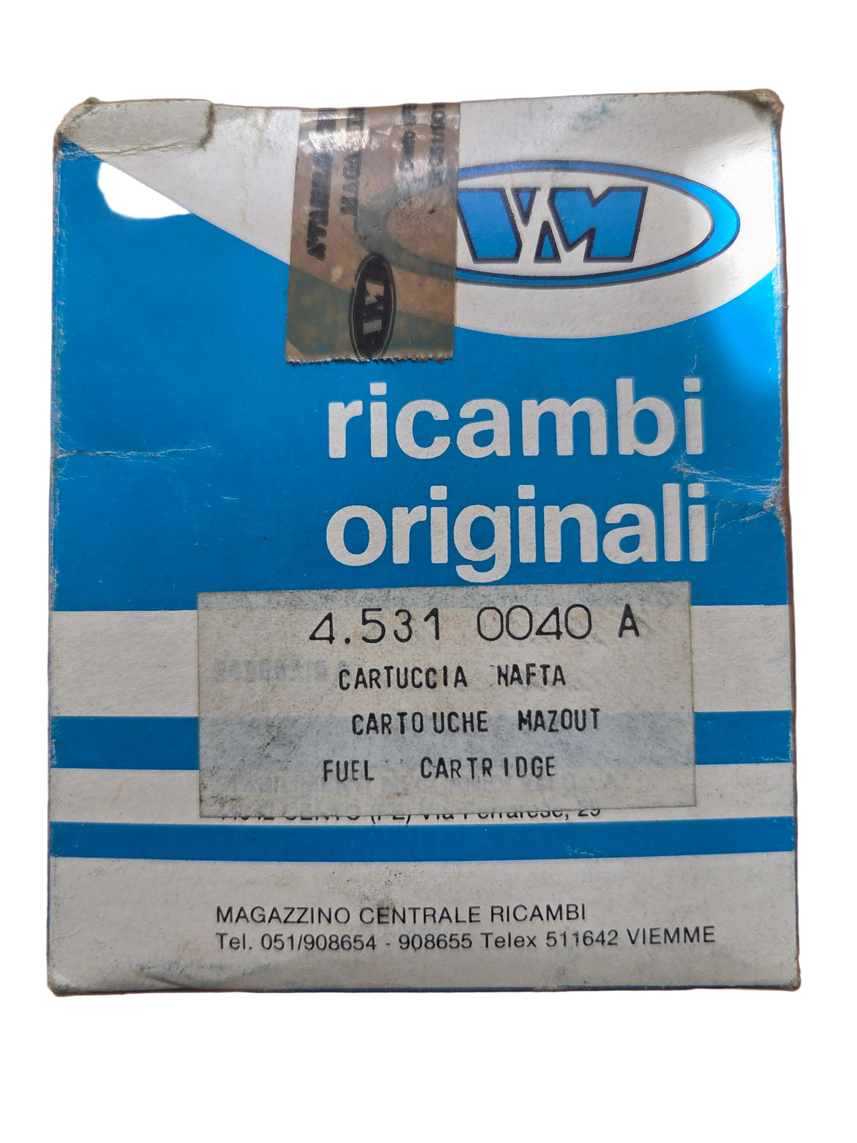 Cartuccia nafta motori VM