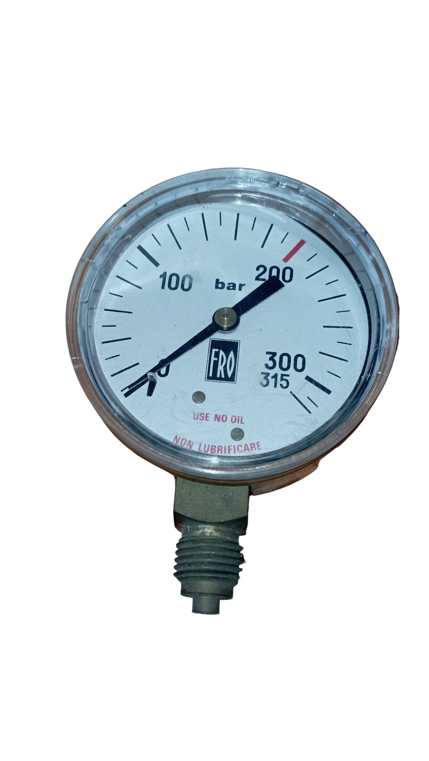 Manometro per gas 0-200/315 BAR