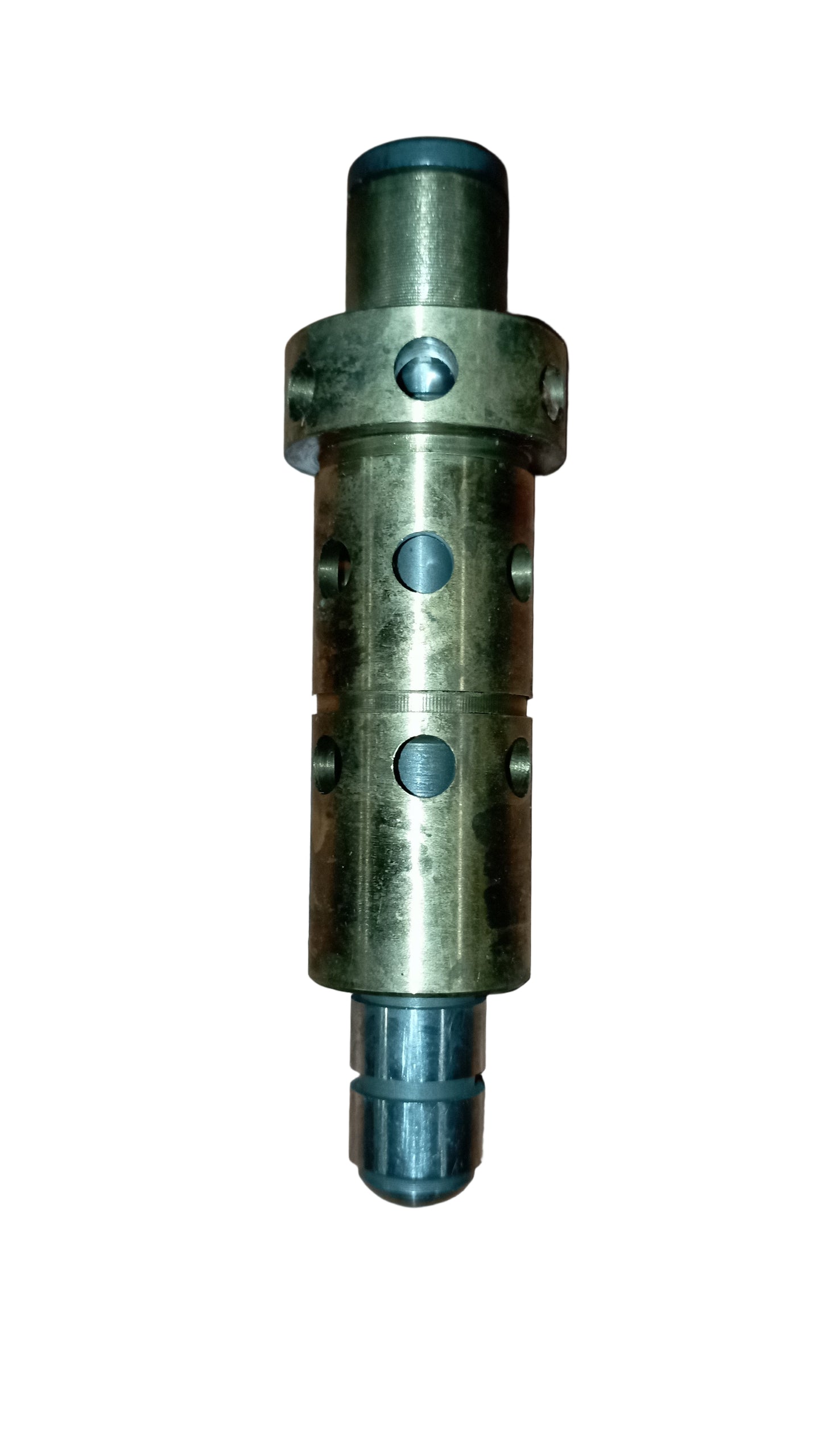 Accessorio distributore, pistoncino composto da camicia in bronzo forata e asta di scorrimento in acciaio inox per motori MWM