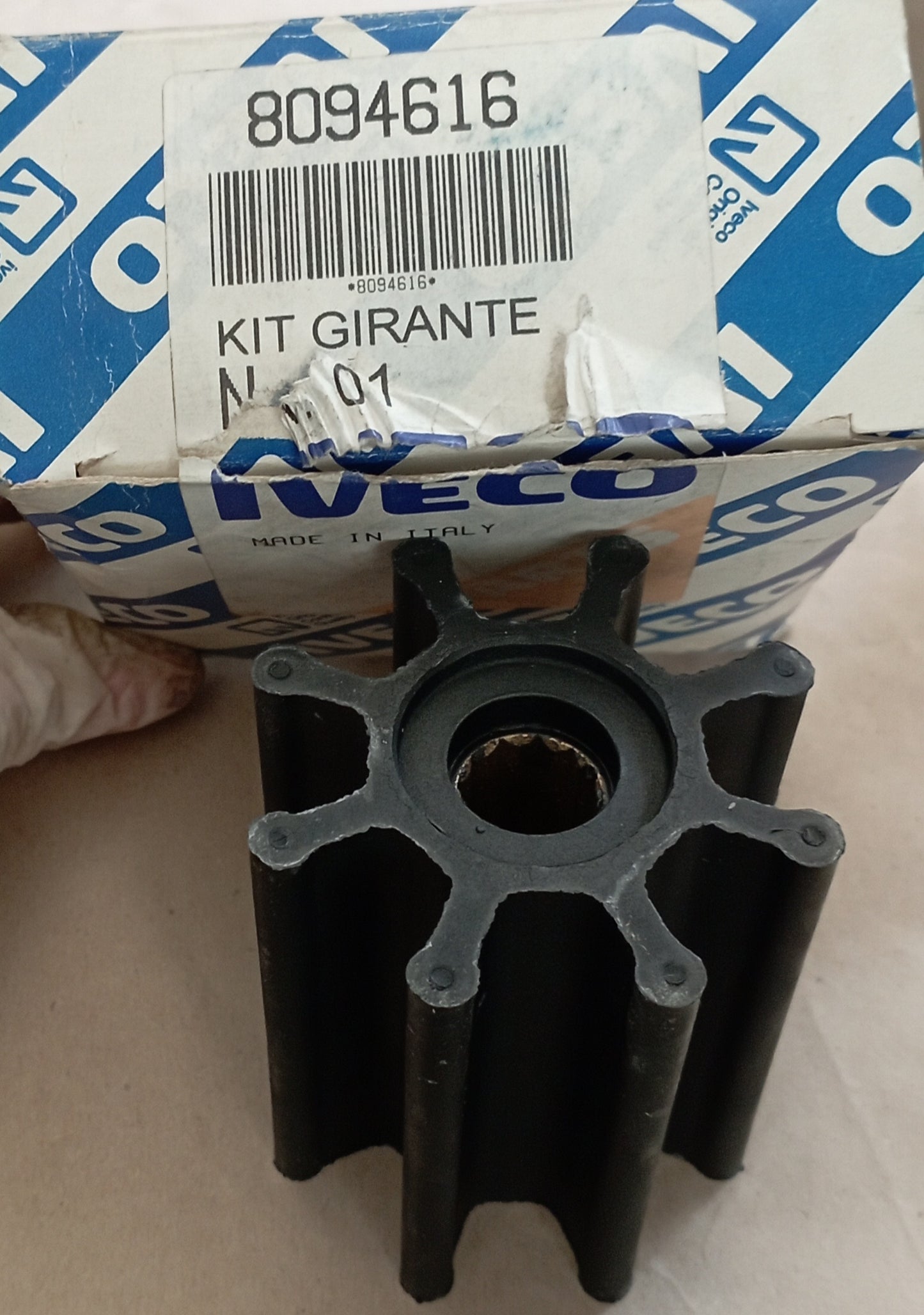 Kit, Girante Pompa Acqua Mare originale IVECO cod. 8094616